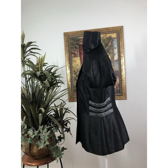 Lena Gabriel New York Women Blazer 10 Long Sleeve Clueless Preppy Black 3 Button - Picture 3 of 11